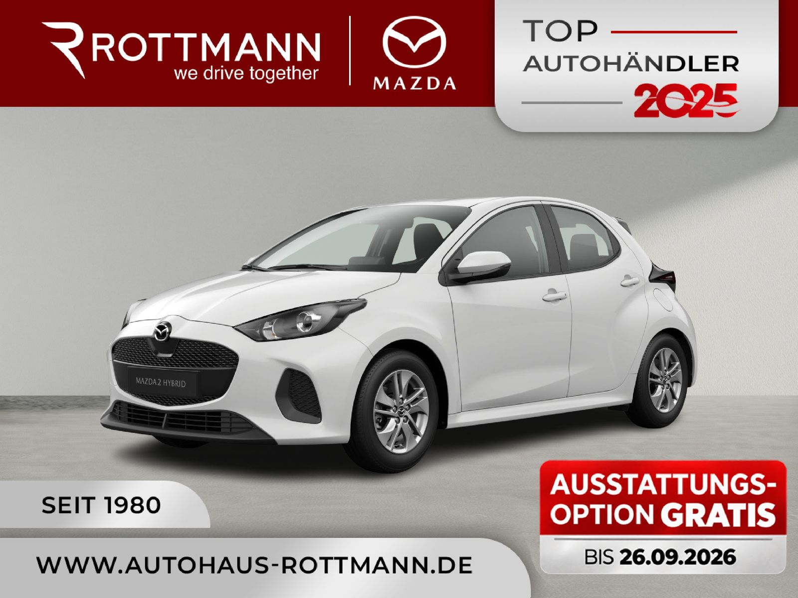 Mazda 2 Hybrid 2026 1.5L VVT-i 116PS Aut. PRIME-Line