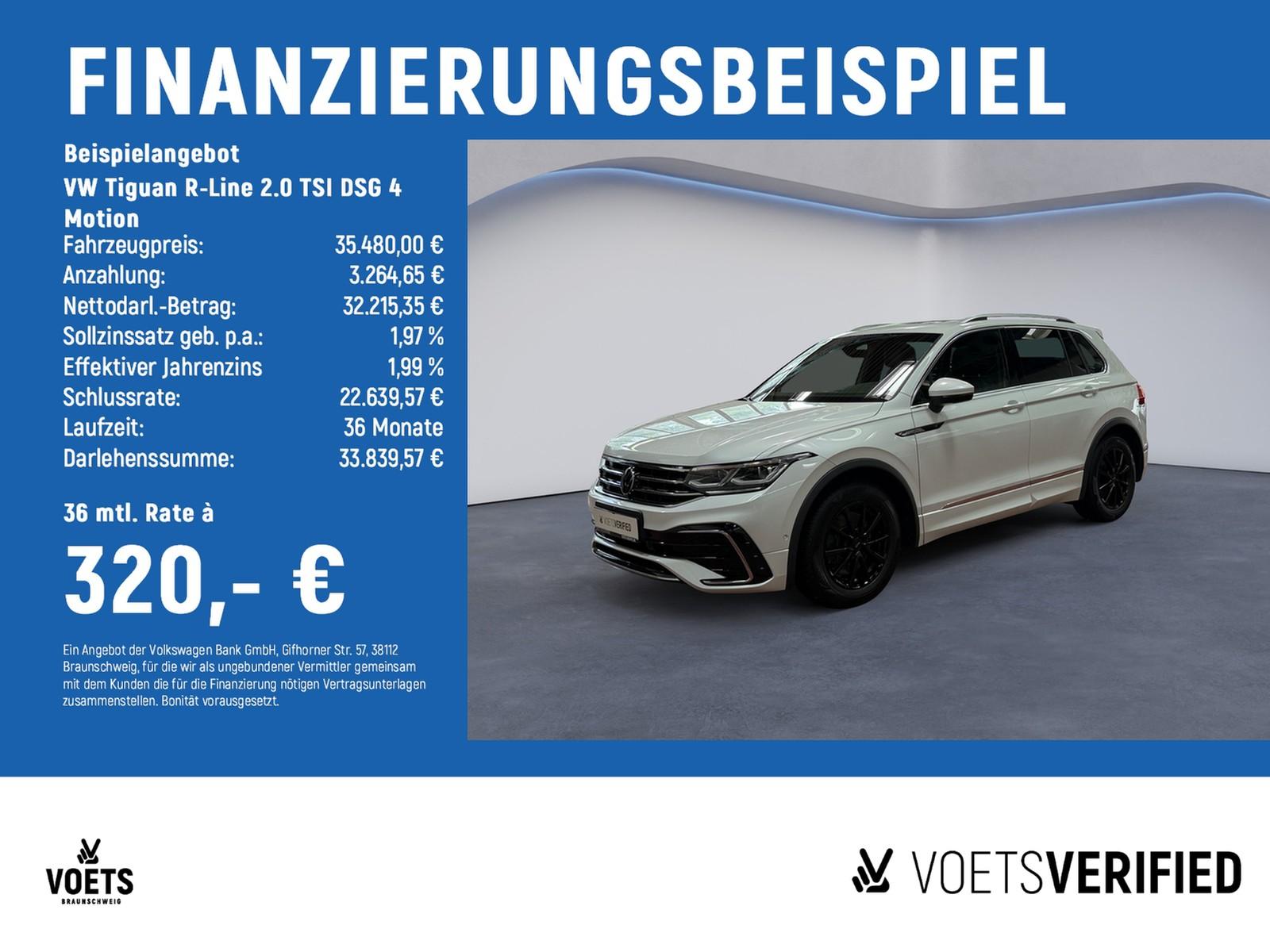 Volkswagen Tiguan R-Line 2.0 TSI DSG 4 Motion AHK+AreaView