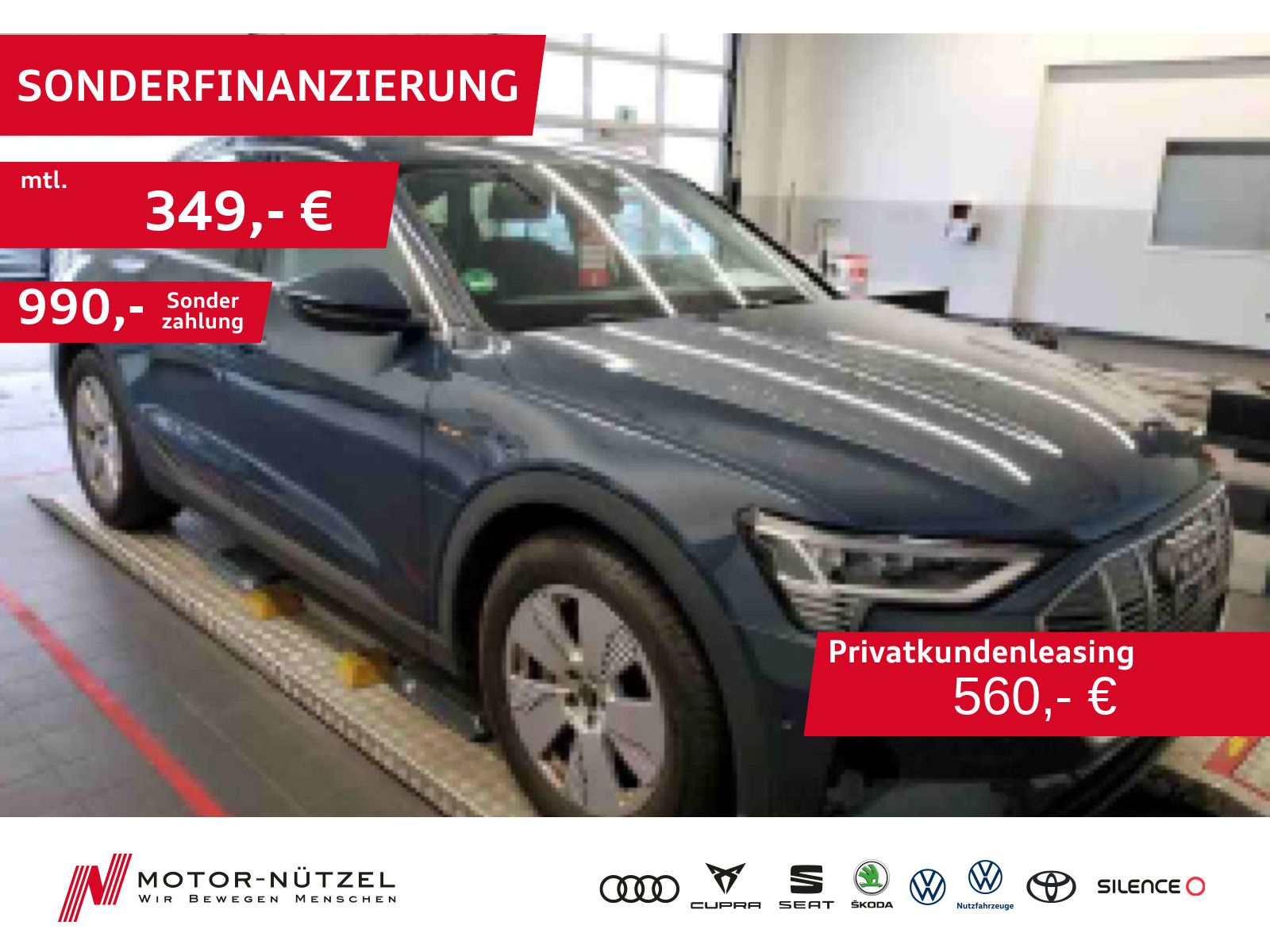 Audi e-tron Sportback 55 QU LED+NAV+AHK+PANO+ACC+360°