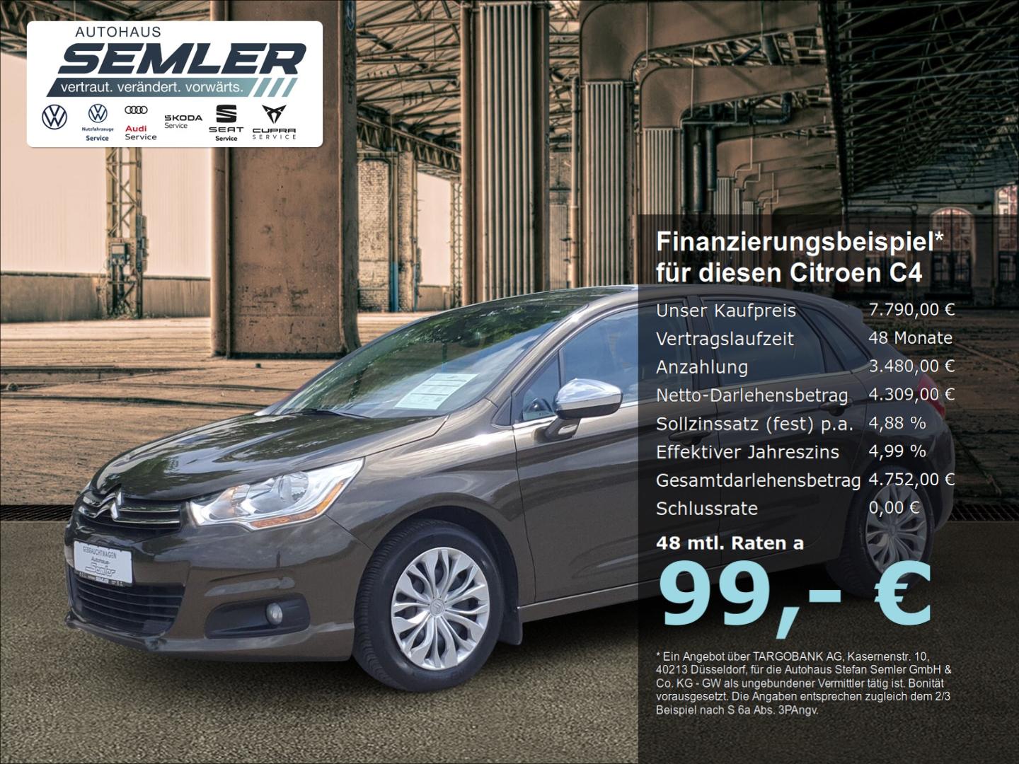Citroën C4 Selection 1.2 Pure-Tech 6-Gang PDC SHZ GRA