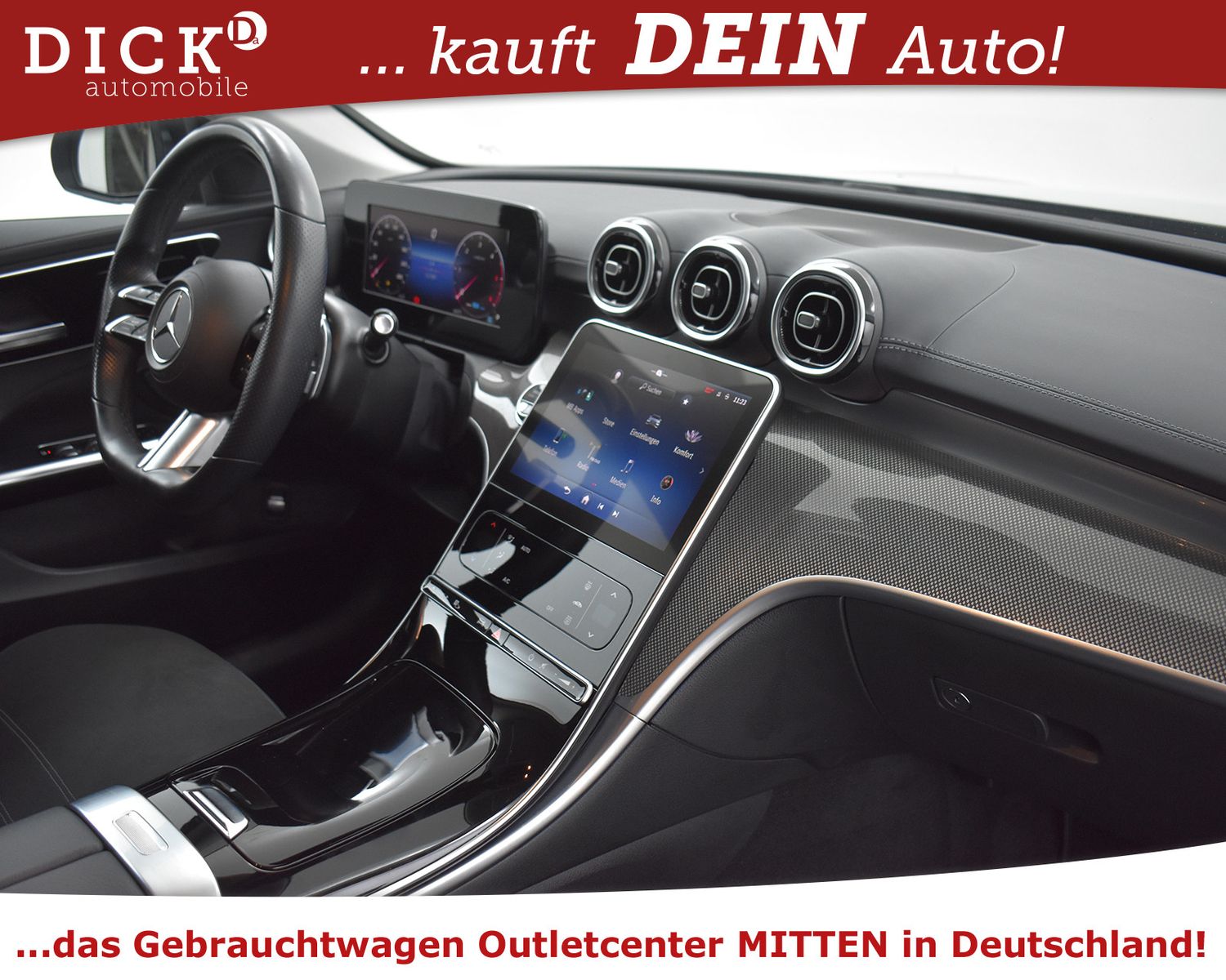 MERCEDES-BENZ C220d T 2X AMG Line NIGHT+KAM+ALCANT+LED+SHZ+18" - Image 12