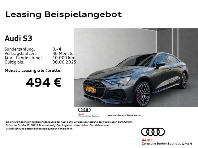 AUDI S3 Lim. *MATRIX*PANO*NAV+*SONOS*HuD*R-CAM*