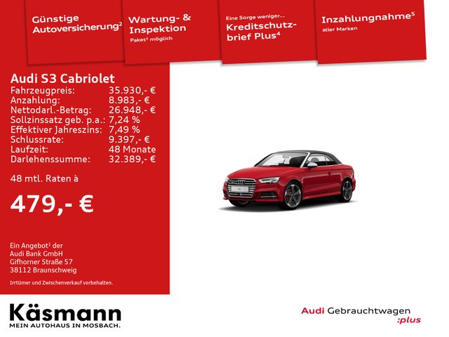 Audi S3 Cabriolet 2.0TFSI quattro MATRIX NAV PDC ACC