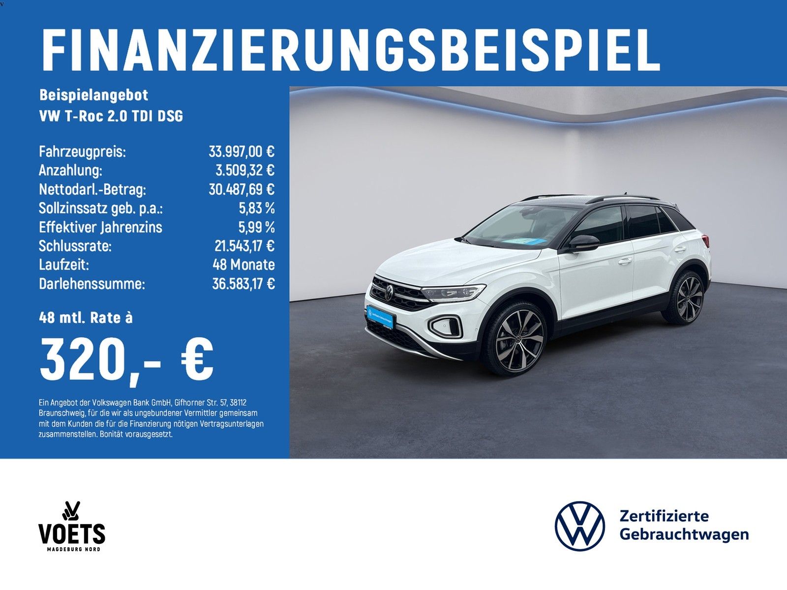 Volkswagen T-Roc 2.0 TDI DSG Style LED AHK NAVI ACC KAM PDC foto 1