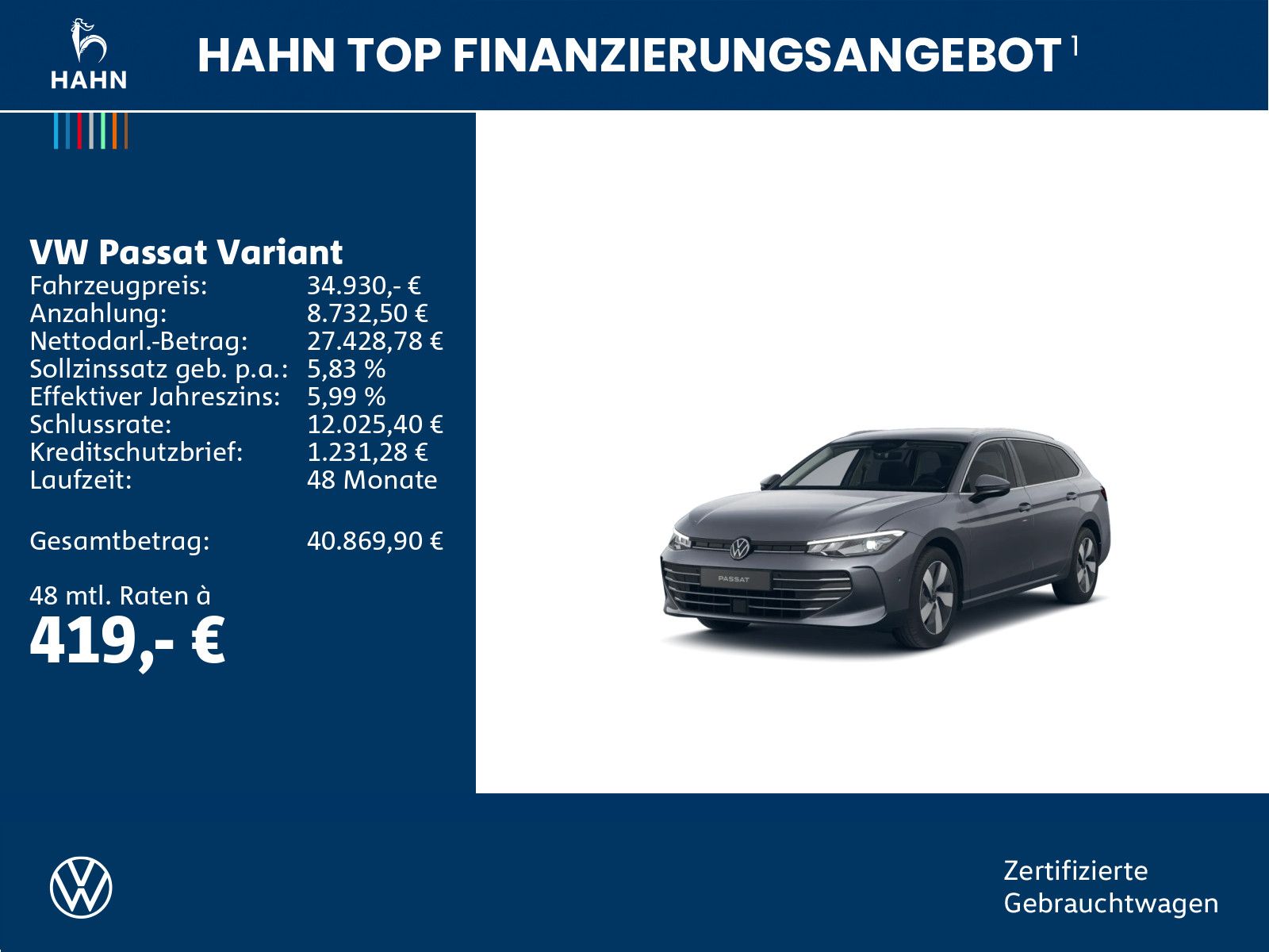 Volkswagen Passat Variant 1.5eTSI DSG Business AHK Cam LED foto 2