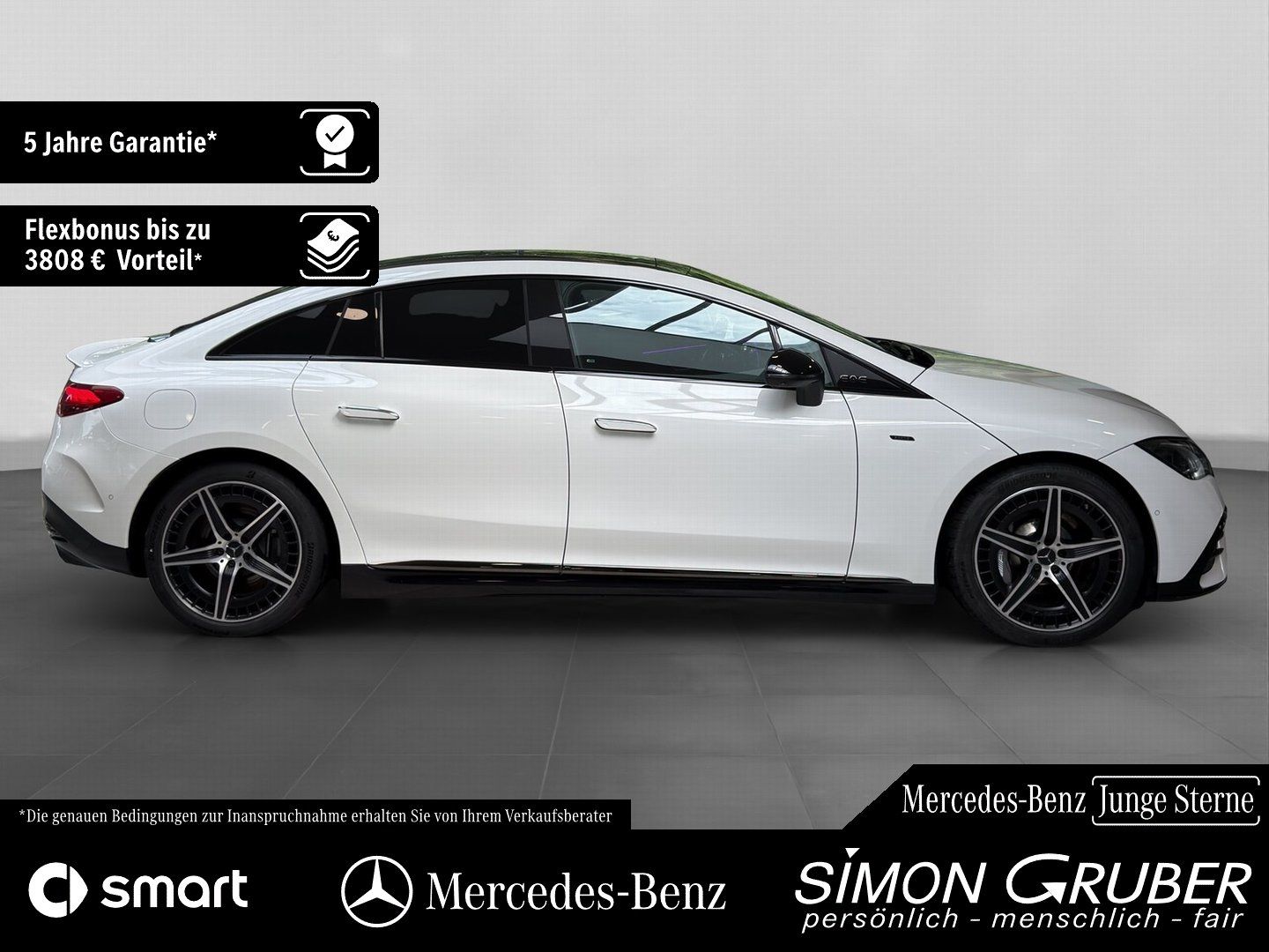 Fahrzeugabbildung Mercedes-Benz EQE 43 4M AMG Hyper Pano HUD Massage Md2025