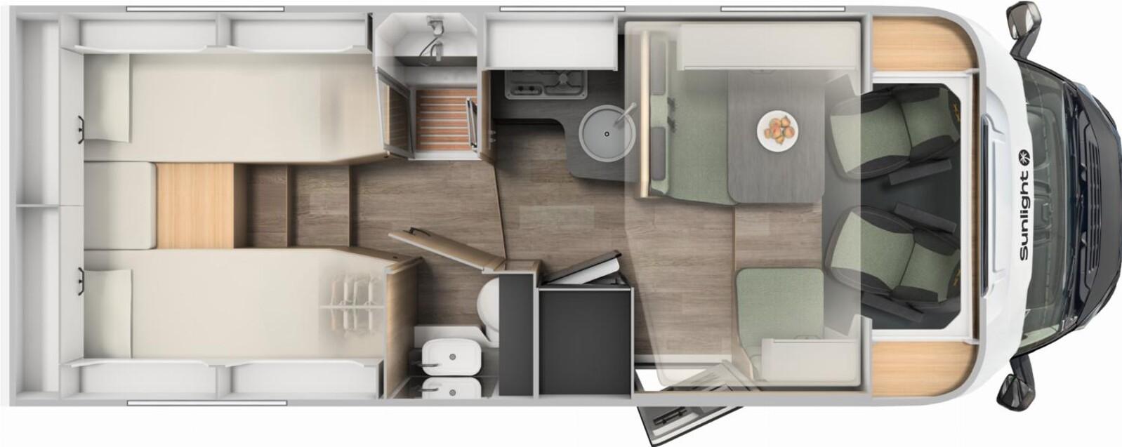 Sunlight T XX 68 ADV,Dachklima,LTE/SAT/TV,Luftfeder,u.v.m
