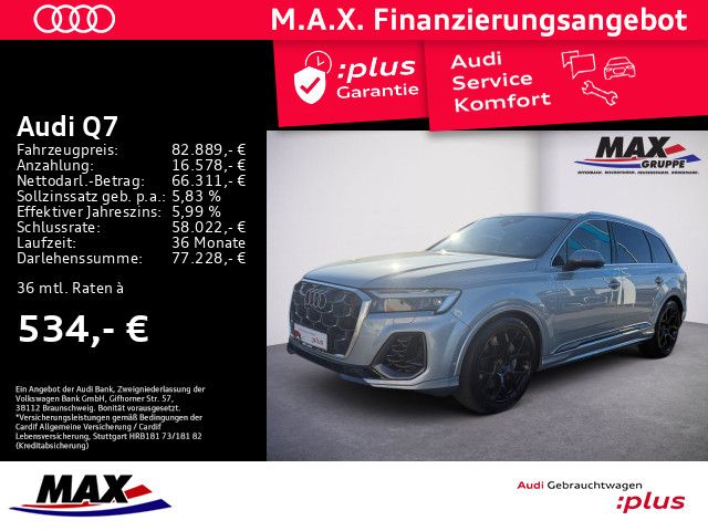 Audi Q7 55 TFSI e QUAT S LINE MATRIX+LUFT+PANO+AHK+VC