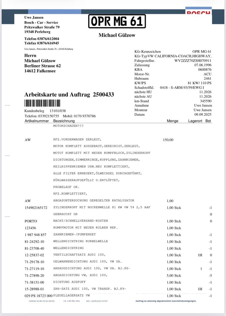 Volkswagen T4 andere
