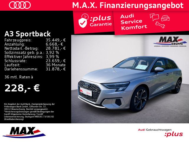 A3 Sportback 40 TFSI e advanced LED+DCP+PANO+USB