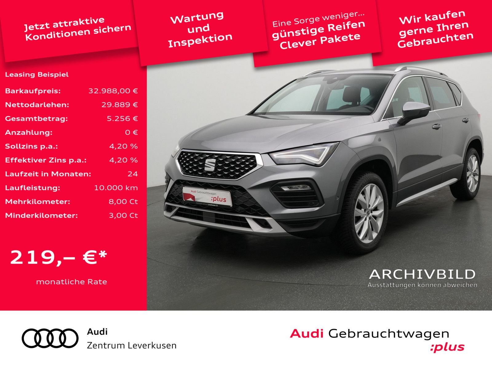 Seat Ateca 1.5 TSI Xperience DSG ACC NAVI KAM SHZ
