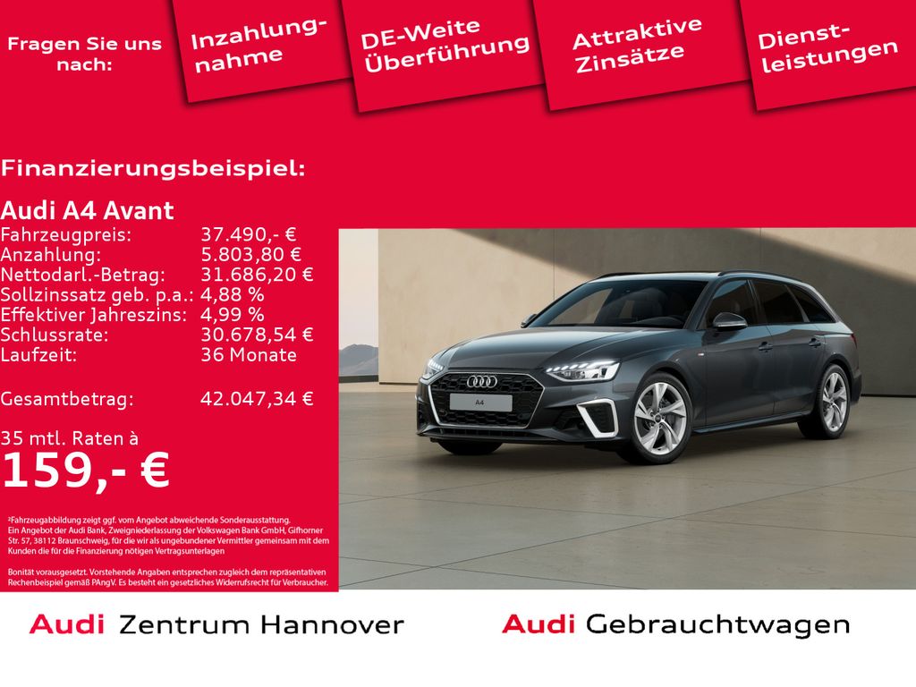 A4 Avant S line 40 TFSI Pano Kamera Navi virtual