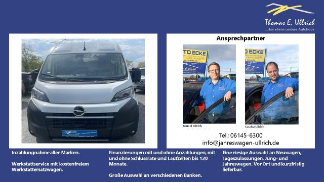 Opel Movano Kasten 2.2 Diesel L3H2 3,5t AT+Standheizu