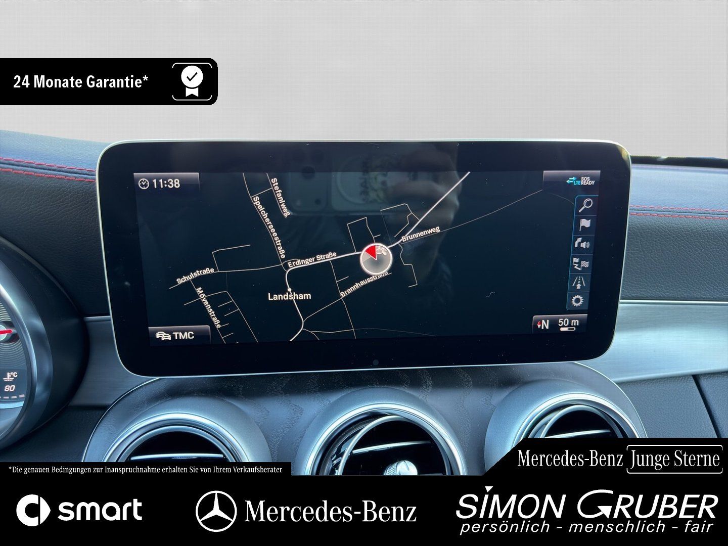 Fahrzeugabbildung Mercedes-Benz C 180 Coupé 2*AMG PLUS Night AHK SHZ LED Kamera