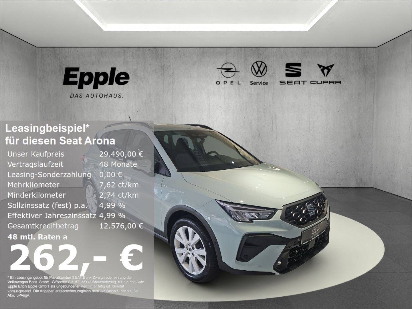 Seat Arona FR 1.0 TSI 85 kW (116 PS) 7-Gang-DSG Ganzj