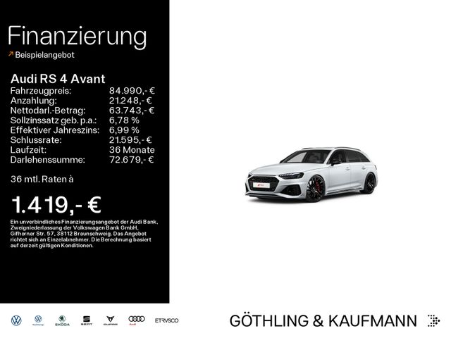 Audi RS 4 Avant*280 km/h*B&O*HUD*Pano*Matrix*Virtual*