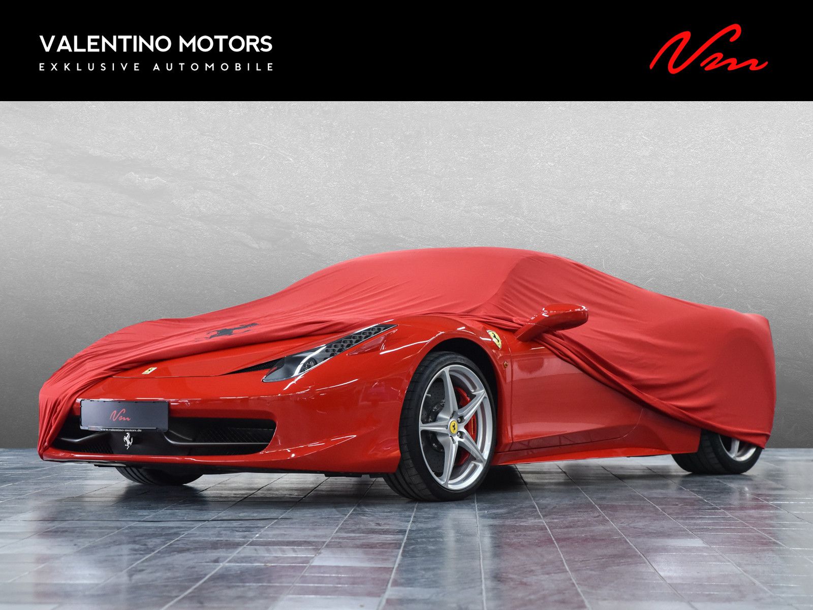 Fahrzeugabbildung Ferrari 458 Italia - LenkradCarbonLED|Parksens.vo+hi|AFS