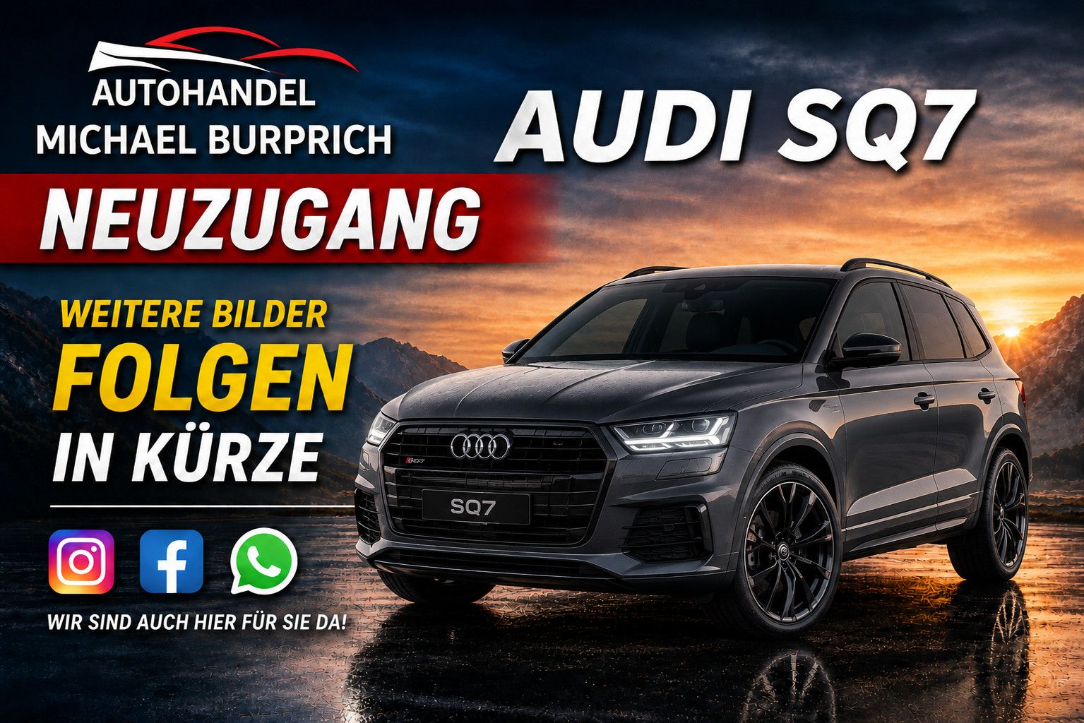 AUDI SQ7 4.0 TDI Quattro*ACC*AHK*STAND-H*PANO*7-SITZ