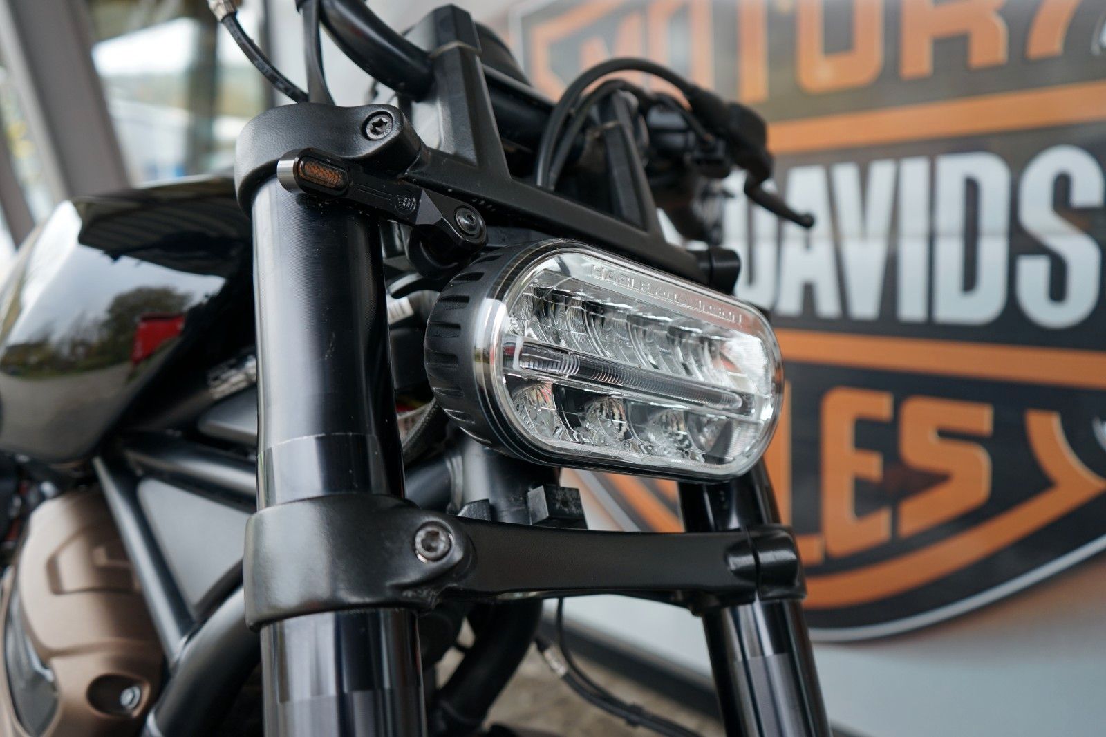 Fahrzeugabbildung Harley-Davidson Sportster S mit LED Blinkern & KZH seitl.