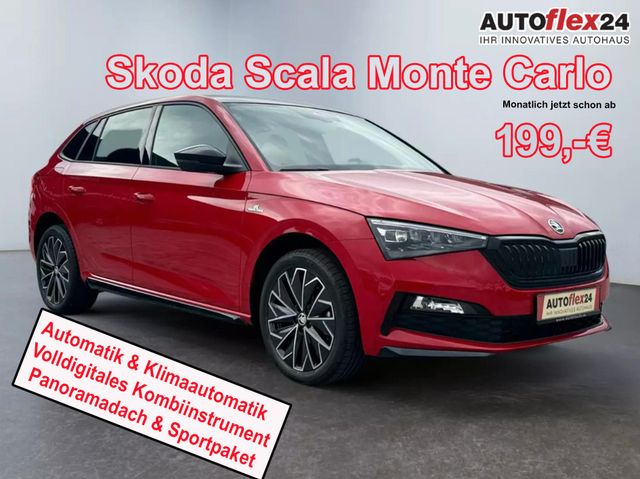 Skoda Scala Monte Carlo 1,5 TSI DSG Klimaa/LED/Pano...