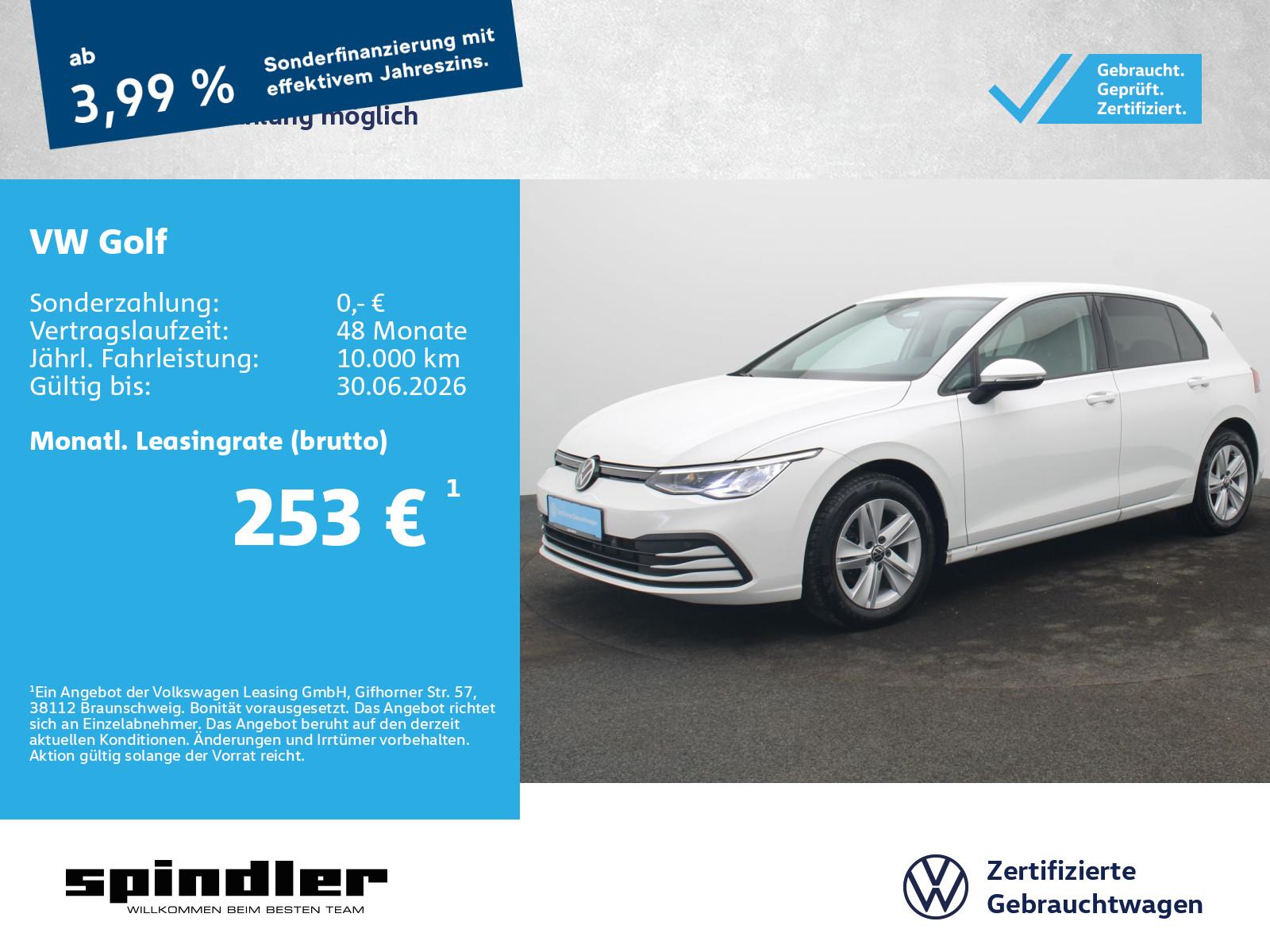 Volkswagen Golf VIII Life 1.5 TSI / App-Connect, AHK, LED