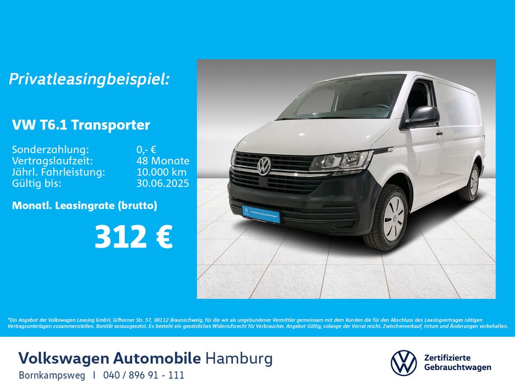Volkswagen T6.1 Kasten 2.0 TDI Klima Sitzhzg Parkpilot