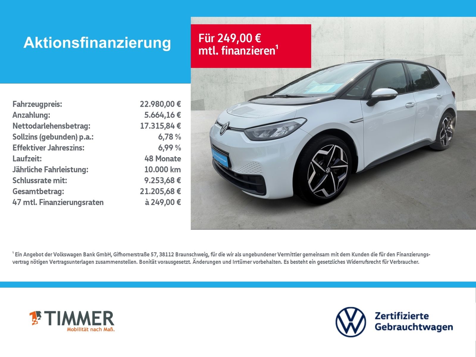 Volkswagen ID.3 PURE PERF. 55 kWh LED CARPLAY 19 NAVI foto 2