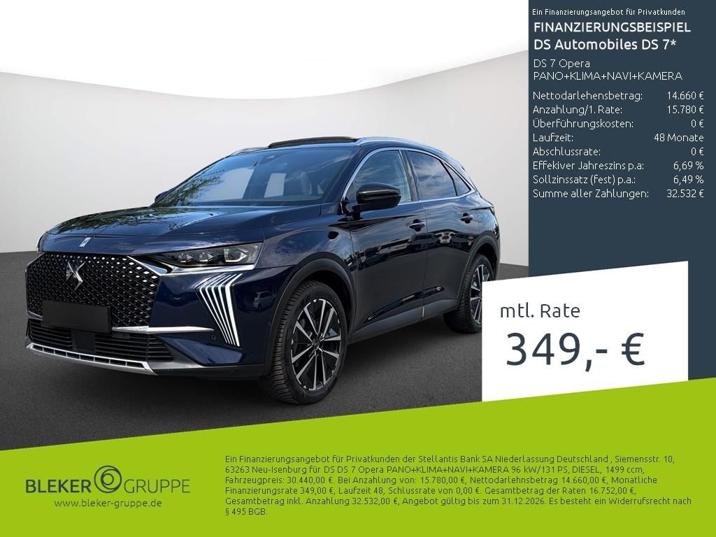 DS Automobiles DS7 Crossback DS 7 Opera PANO+KLIMA+NAVI+KAMERA