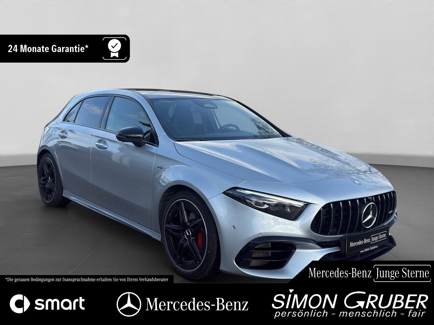 Fahrzeugabbildung Mercedes-Benz A 45 S 4M AMG Night Pano Burm HUD MBeam 360 Memo