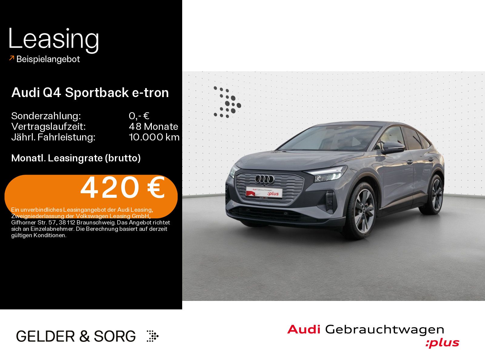 Audi Q4 Sportback 40 e-tron 0,25%*LED*AHK*Navi*Virtua