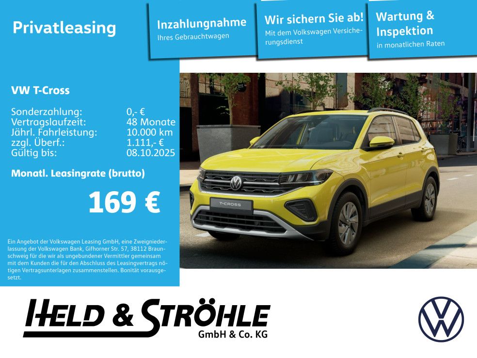 Volkswagen T-Cross Life Boostleasing bis 08.10.2025