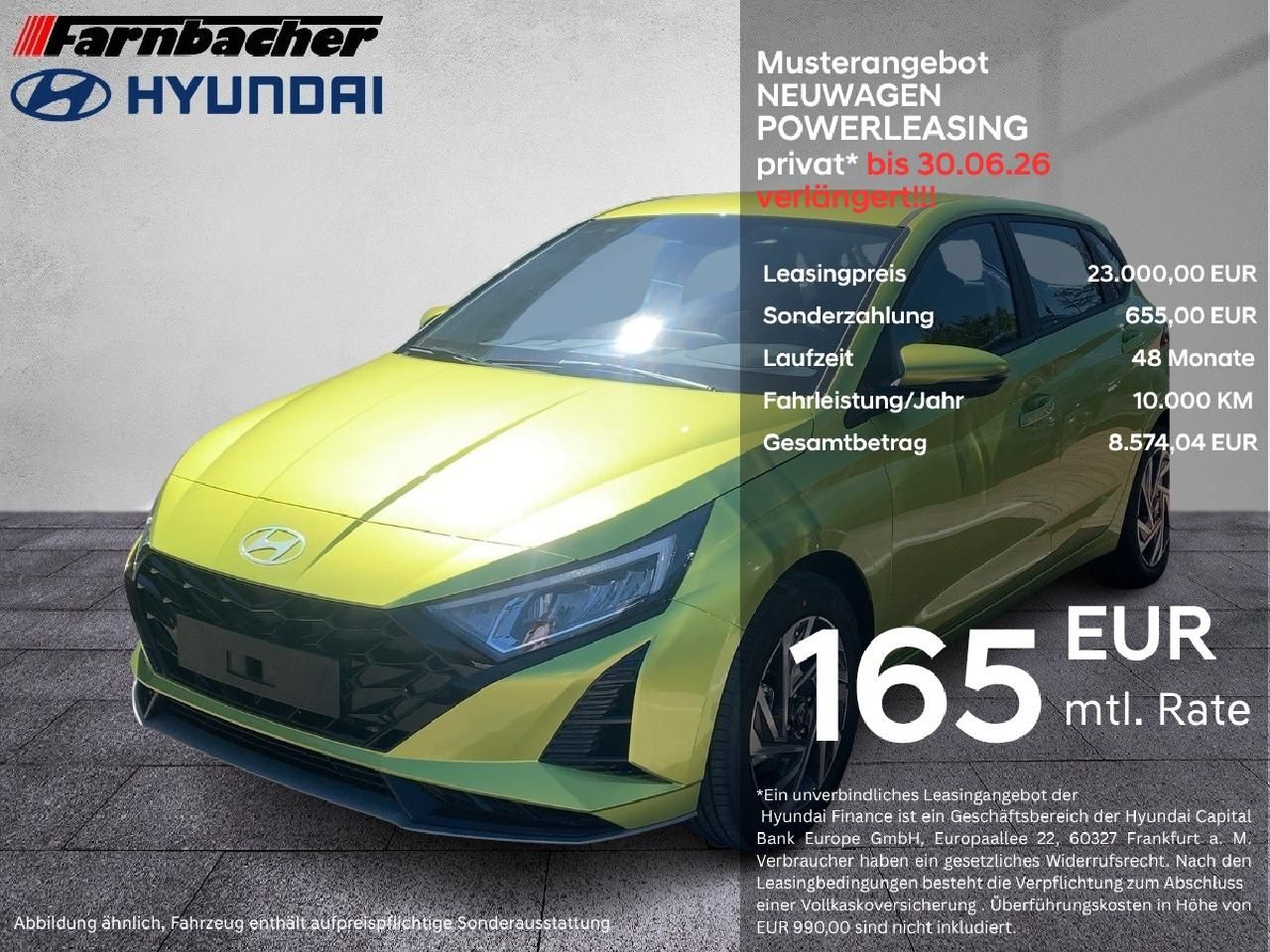 Fahrzeugabbildung Hyundai i20 Trend POWER LEASING 30.06.26 !!*