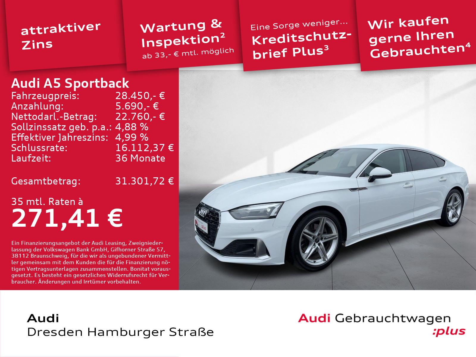 Audi A5 Sportback 35 TFSI Advanced Navi S tronic
