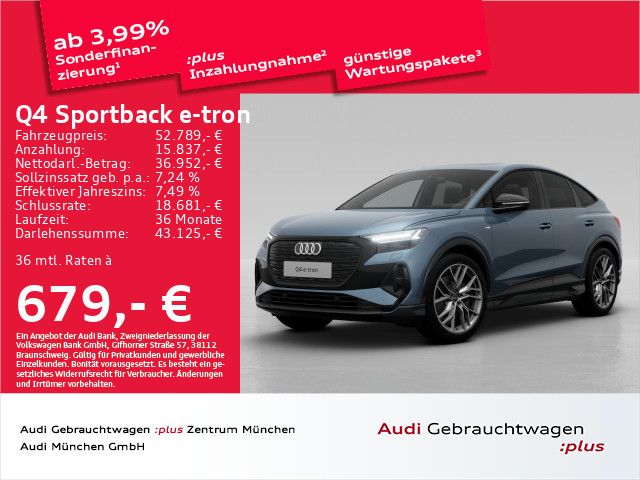 Audi Q4 Sportback 45 e-tron qu. S line Pano/ACC/AHK/H