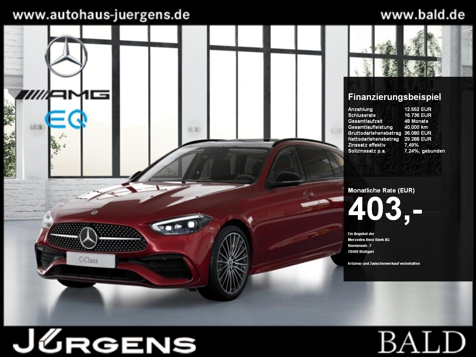 Mercedes-Benz C 300 4M T AMG-Sport/Pano/AHK/DIGITAL/360/Night