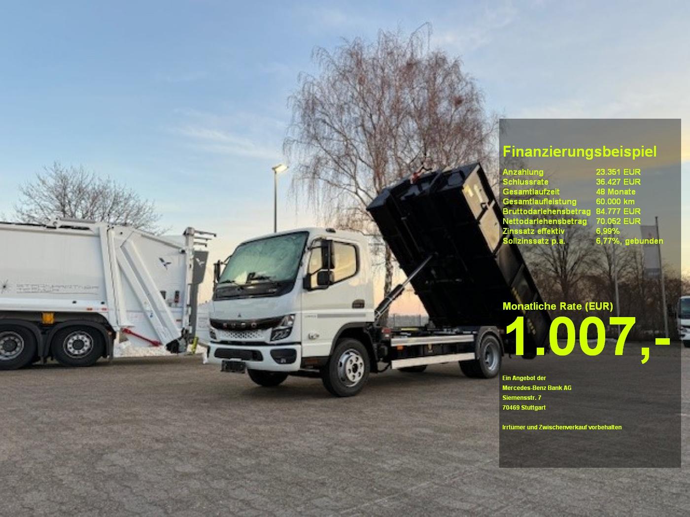 FUSO Canter 7C18 Abroller inkl. Mulde KAMERA+LED