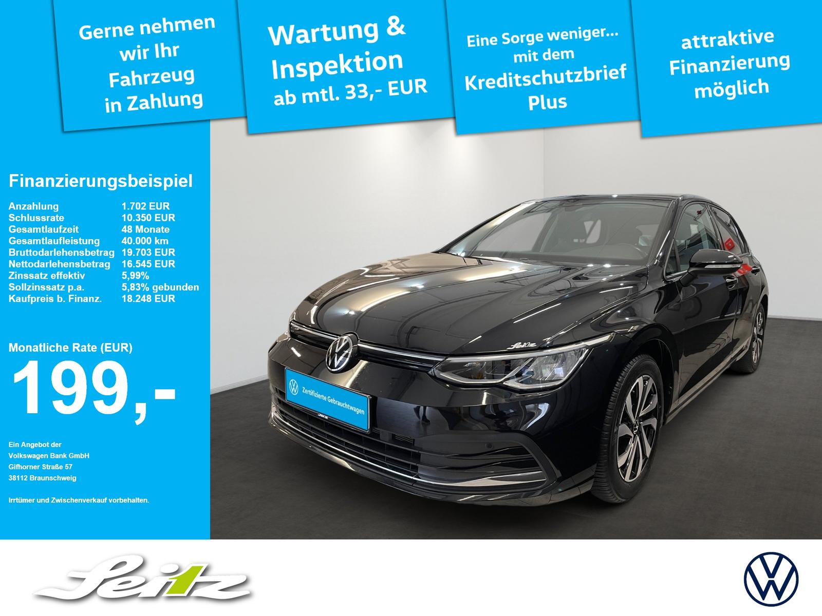 Volkswagen Golf VIII 1.5 TSI Active *LED*PDC*NAVI*