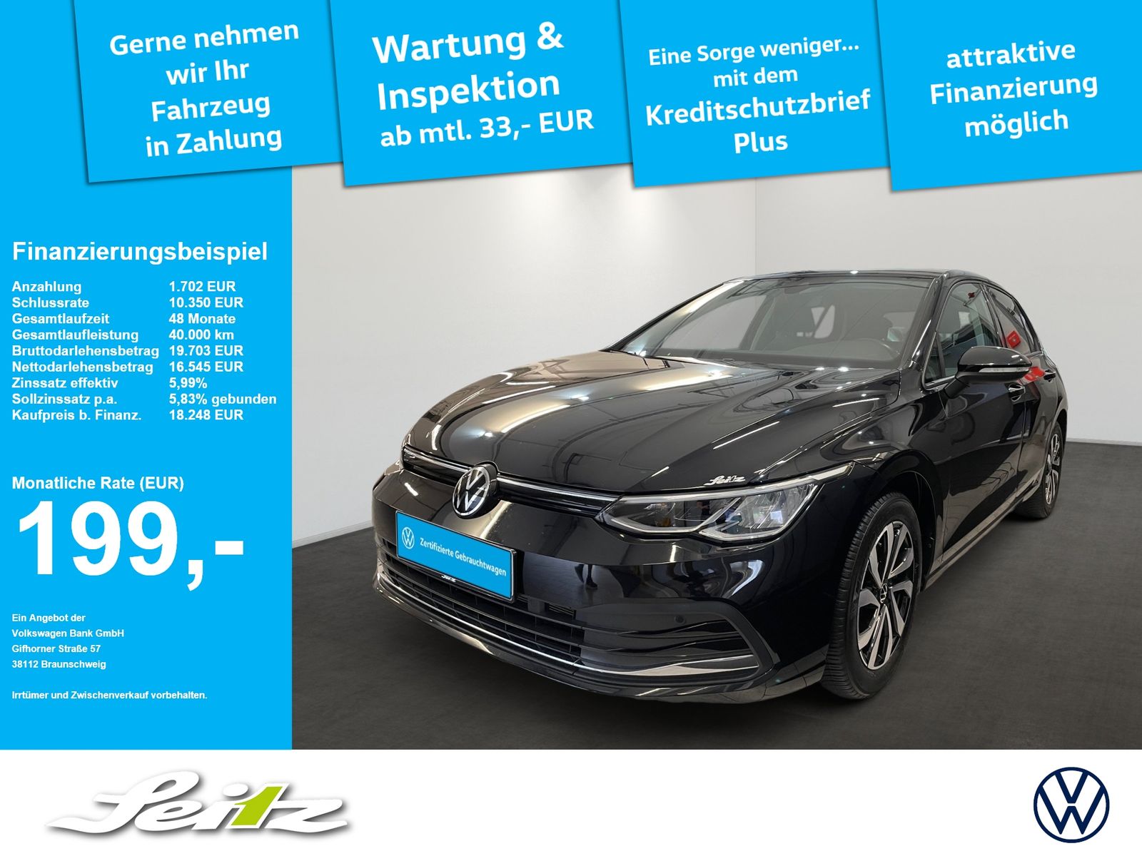 Volkswagen Golf VIII 1.5 TSI Active LED PDC NAVI foto 1