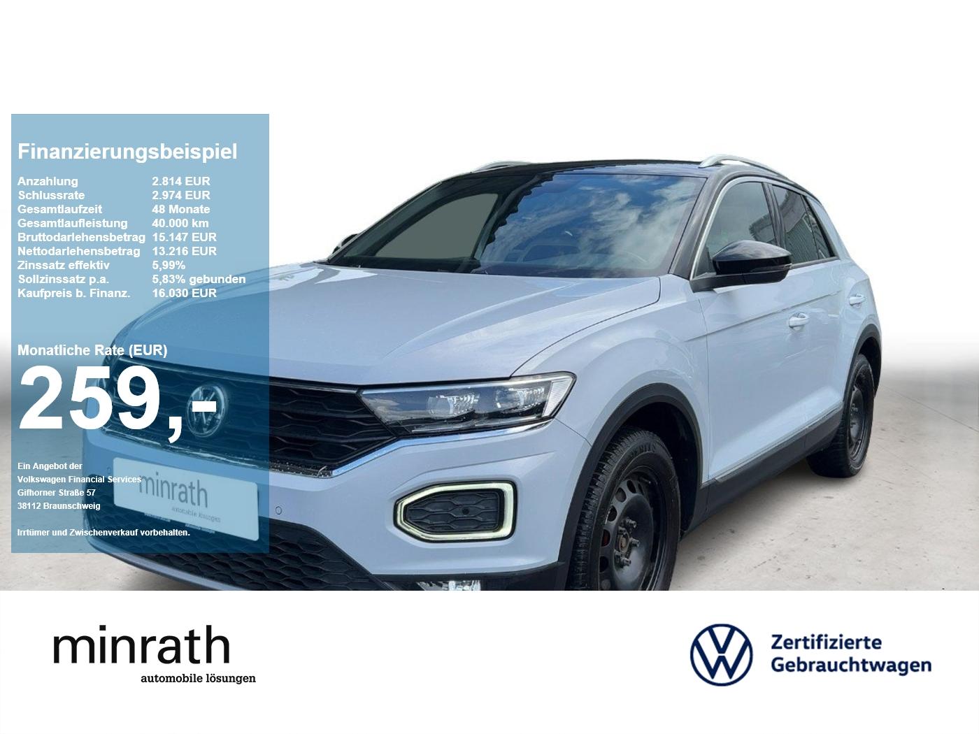 Volkswagen T-Roc SPORT 1.5 TSI DSG AHK+ACC+LED+NAVI+SHZ+PDC