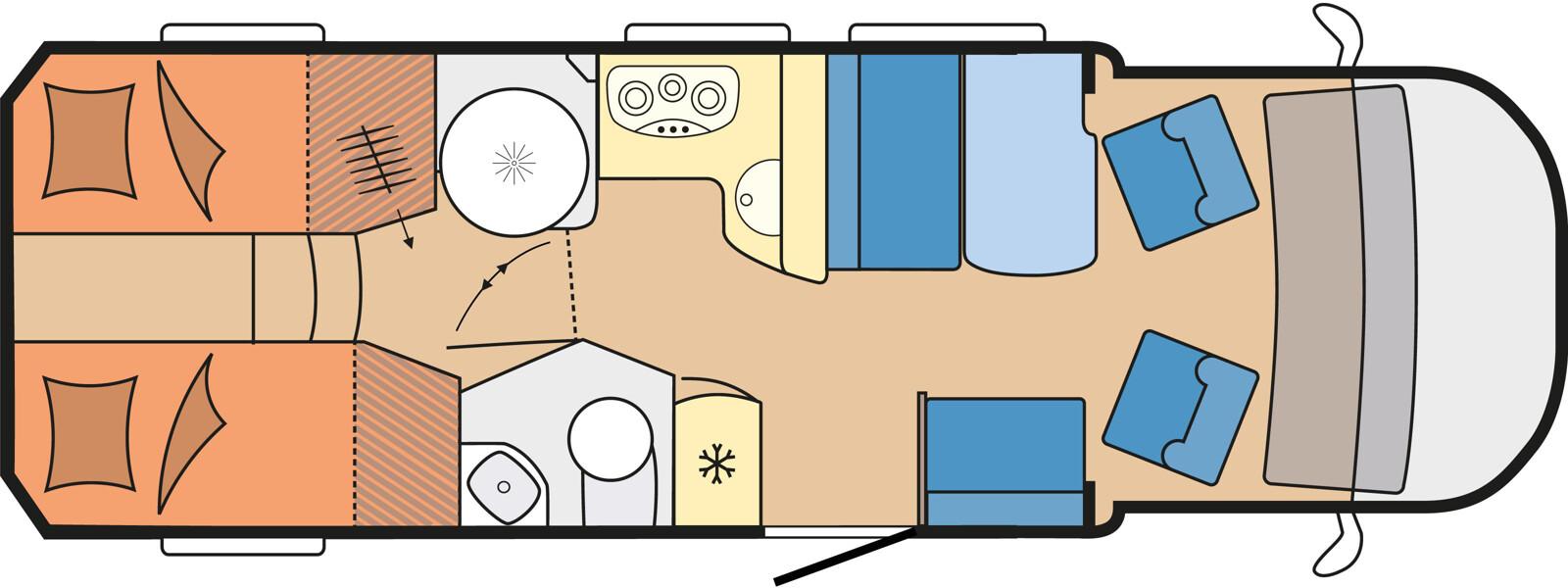 Hobby Optima Premium T70 GE Autom.,Navi,RFK,Klima,TV