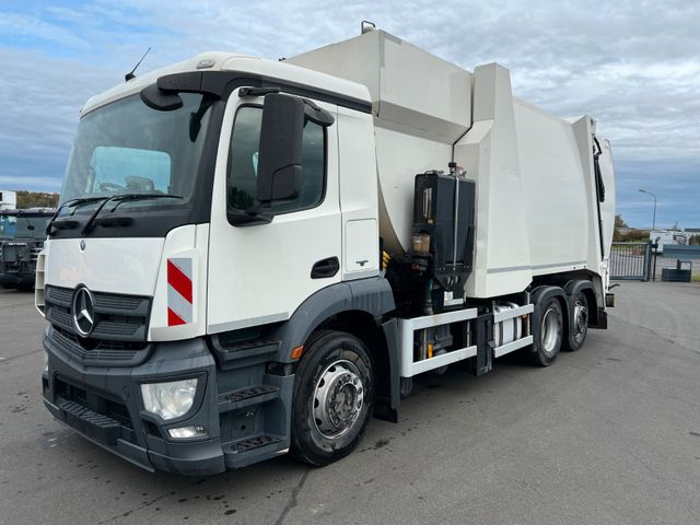 Mercedes-Benz Antos 2533 6x2 Seitenlader Faun Sidepress