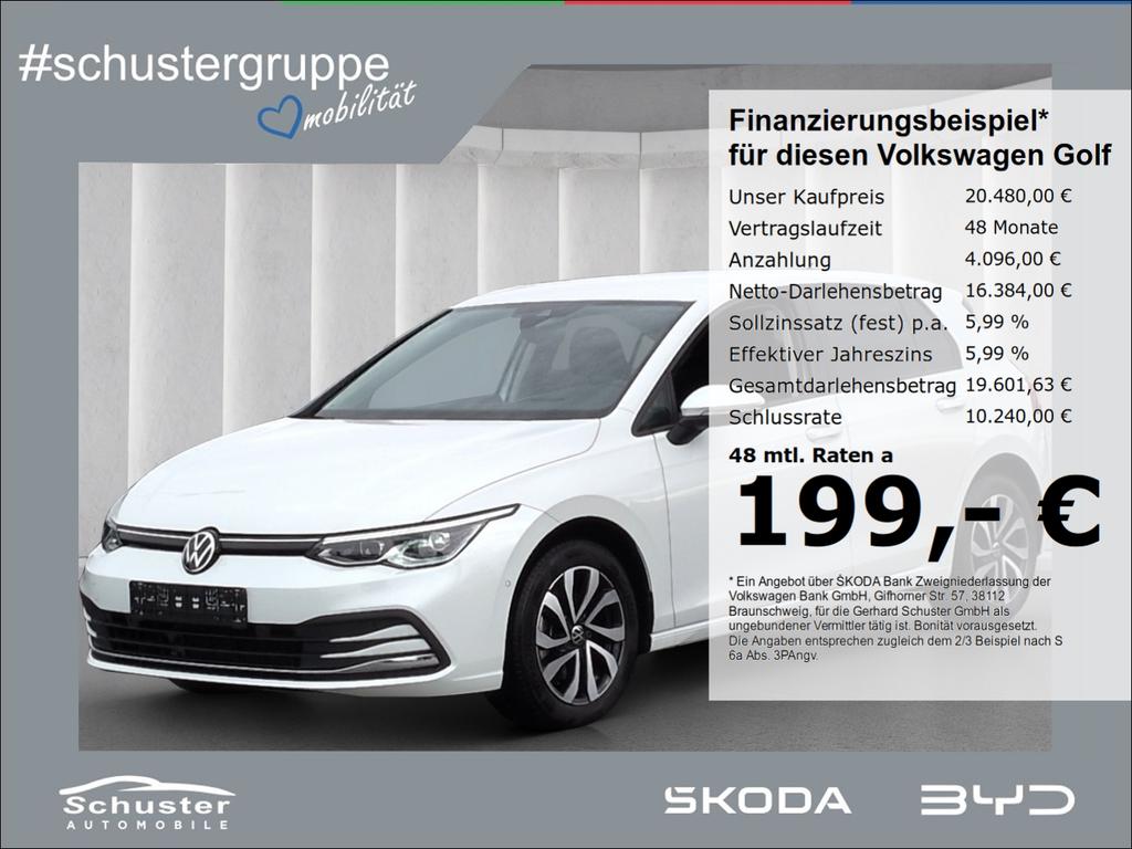 Volkswagen Golf VIII ACTIVE 15TSIStndHzg HeadUp ACC 4xSHZ 2022