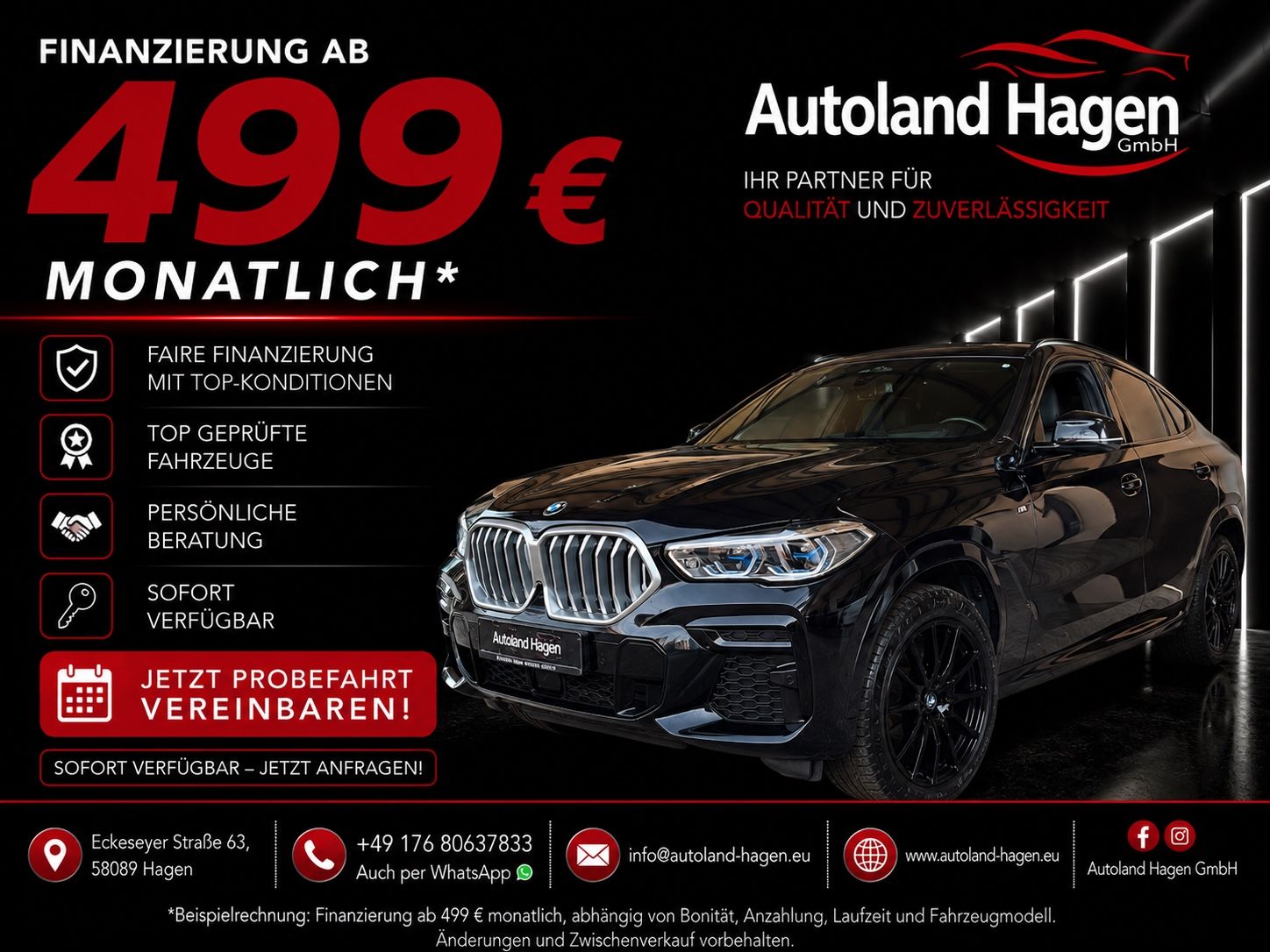 BMW X6 *FINANZIERUNG 499€ + GARANTIE*