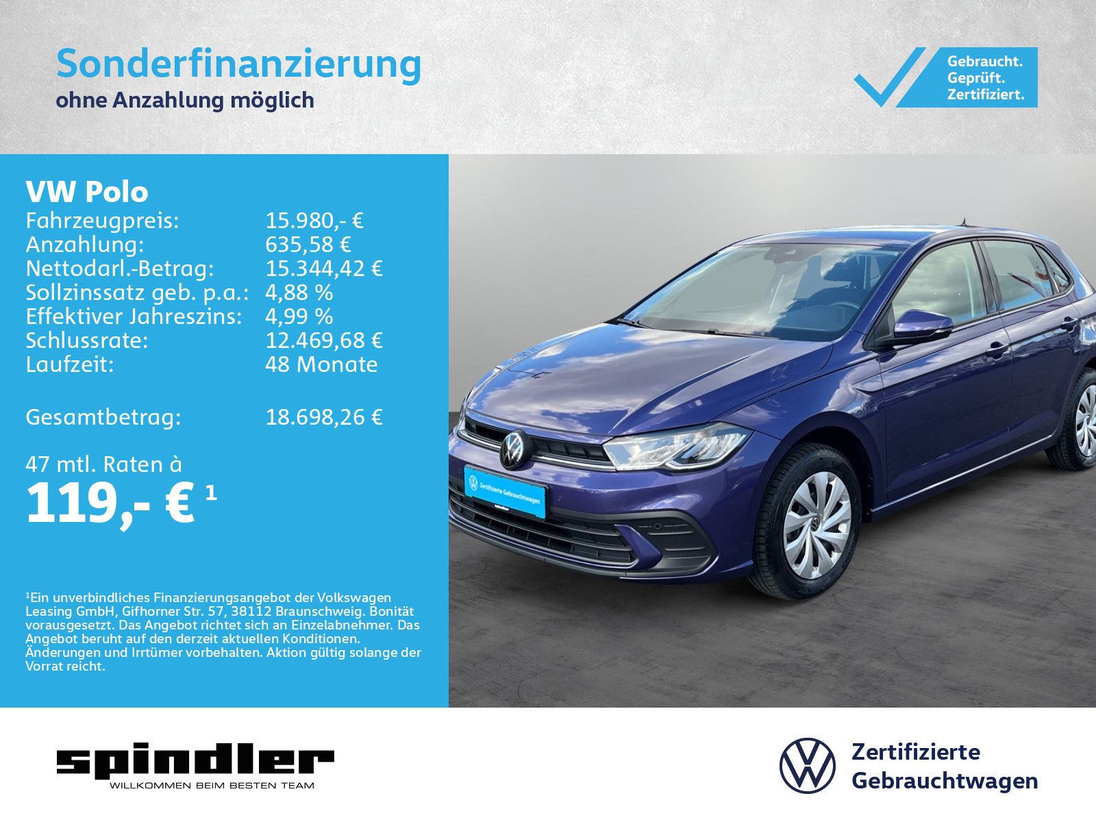 Volkswagen Polo Life 1.0/ CarPlay, Bluetooth, LED, SHZ, PDC