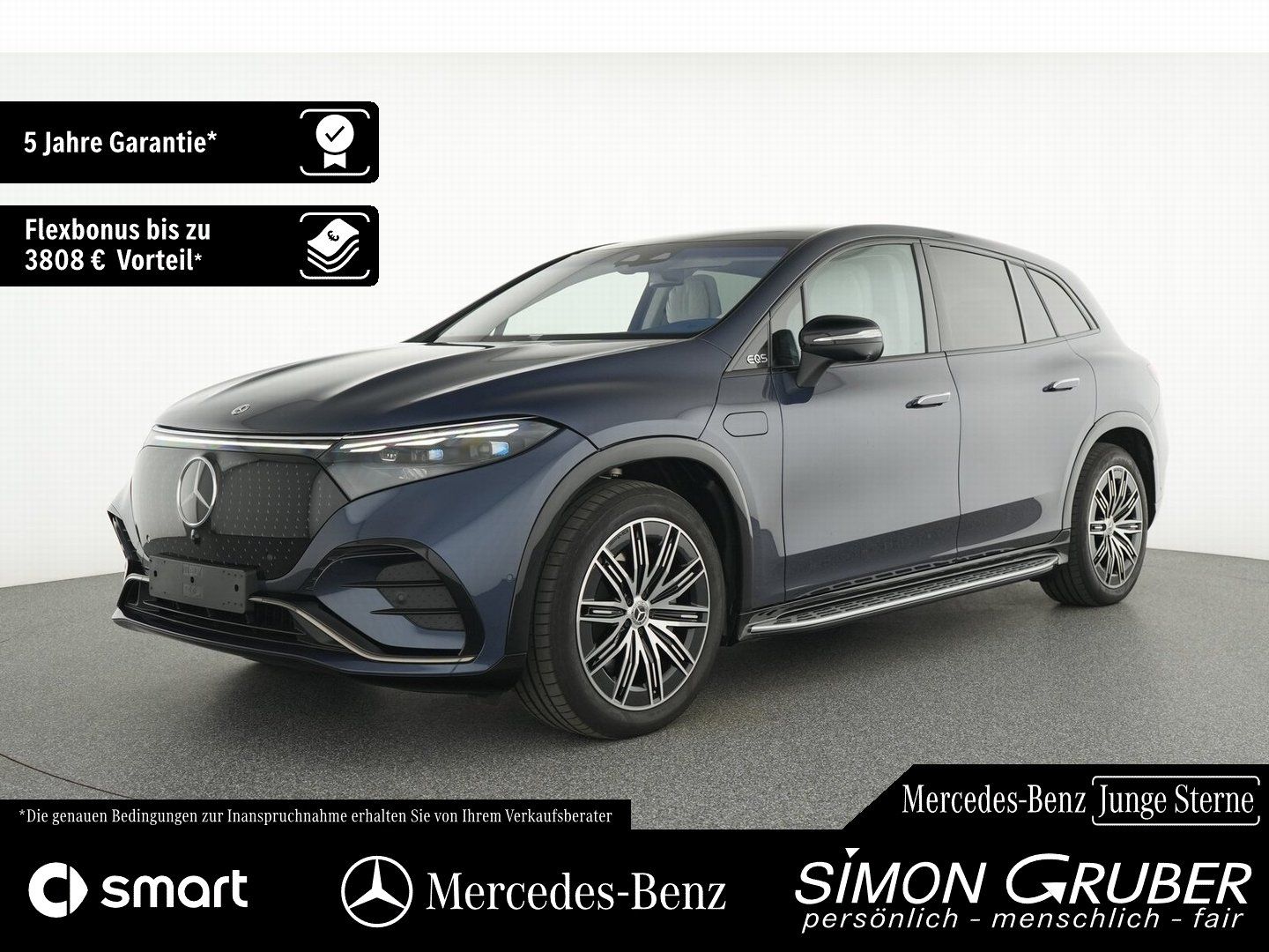Fahrzeugabbildung Mercedes-Benz EQS 500 4M SUV AMG Massage Sitzklima Hyper AHK