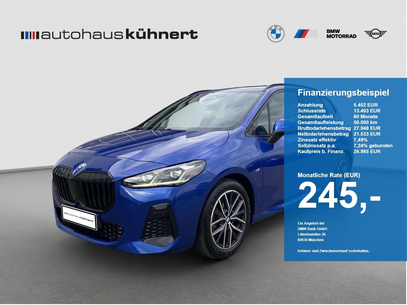 BMW 220i Active Tourer ///M-Sport LED ACC AHK Pano