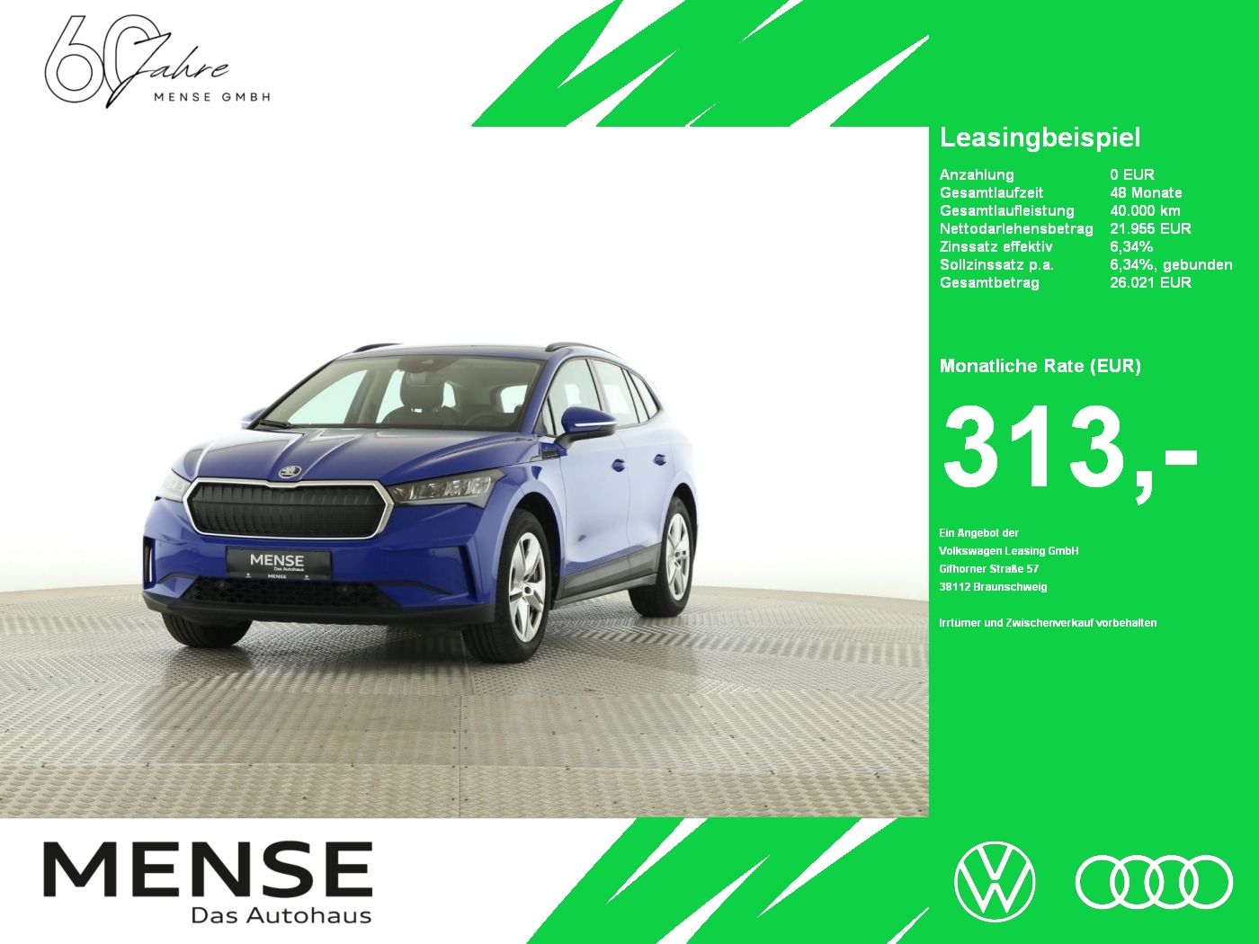 Skoda Enyaq 50 Loft LED|VirtualCP|KlimaA|LaneAss|PDC