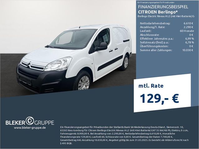 Citroën Berlingo Electric Niveau A L2 (mit Miet-Batteri