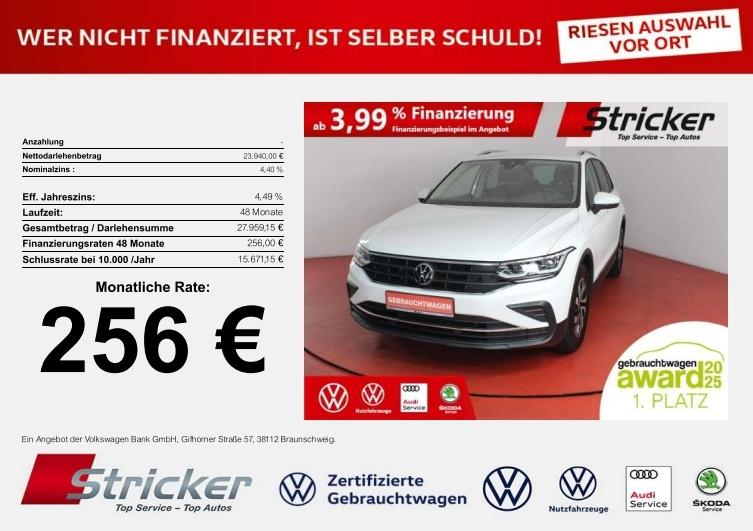 Volkswagen Tiguan Active 1.5TSI DSG 256,-ohne Anzahlung IQ.