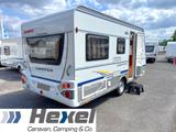 Dethleffs Camper 430 DB Große Rundsitzgruppe vorne  - Wohnwagen Groß